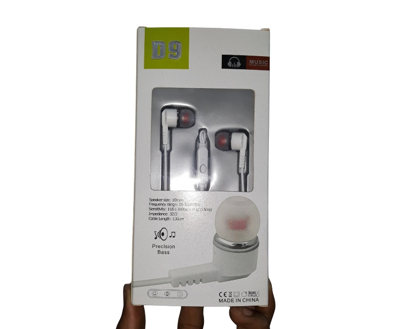 Stereo Wired Earphone D9