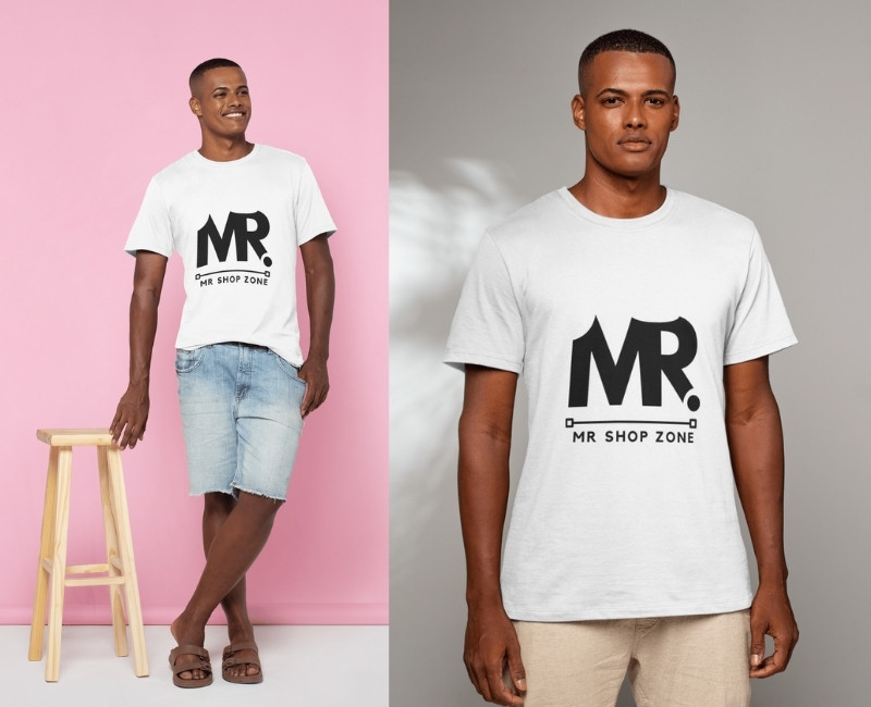 Attractive T-Shirt with official logo of Mr Shop Zone.