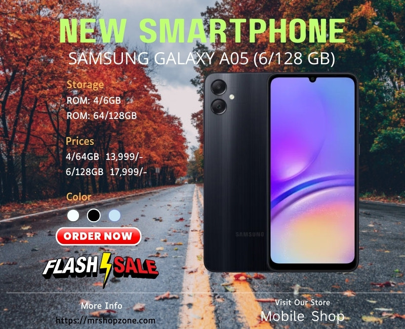 Samsung Galaxy A05 (Official Phone in Bangladesh)