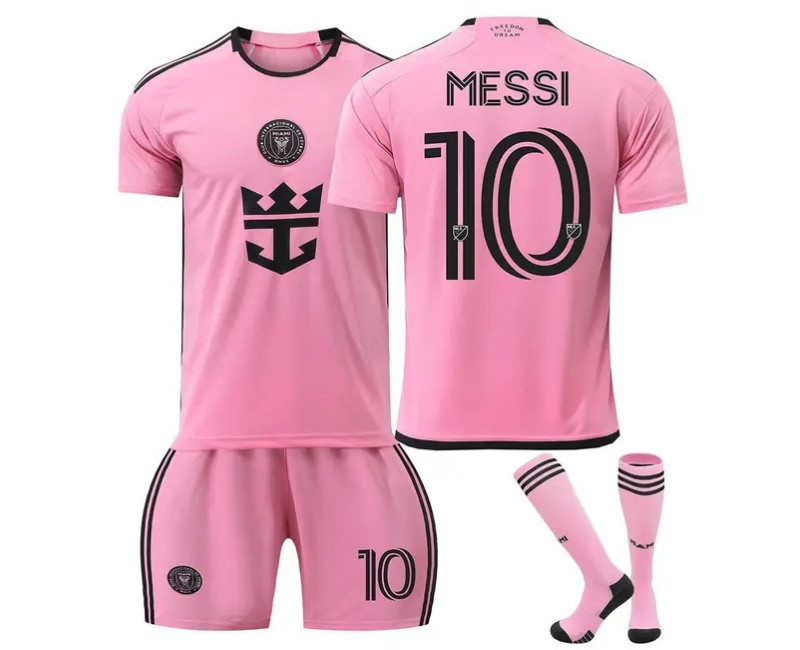 Inter Miami CF (Lionel Messi 10) Pink/Black Color Jersey Set