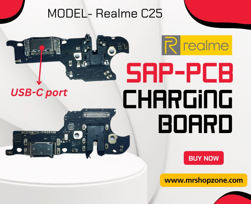 Realme C25 Charging PCB Board USB-C Port. WCOPRMC25-CTK2312H